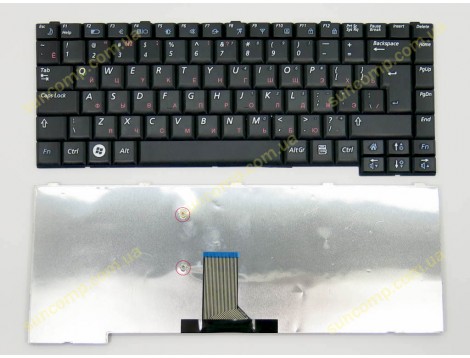 Клавіатура для Samsung NP R60, R58, R40, R70, R503, R505, R508, R509, R510, R560, P500, P510, P560 (RU Black)