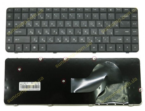 Клавіатура для HP Compaq CQ62, G62, CQ56, G56 (RU Black)