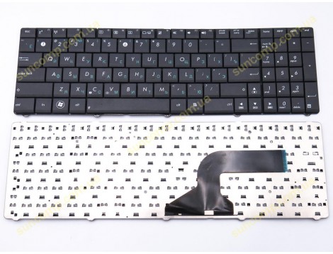 Клавіатура для ASUS N53, X53, X53S, X53SV, K53E, K53S, K53SD, K53SV, K54H, X54H, X55, F50, X61, A50, G51, G51Jx, G51V, A72, G72, G73, X75 (RU black)