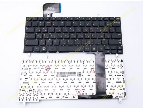 Клавіатура для Samsung N210, N220, N230 (RU Black, Без рамки). (9Z.N4PSN.00R)