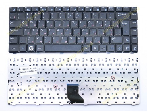 Клавіатура для Samsung NP R513, R515, R518, R520, R522, R522H, R550 (RU black) Оригінал