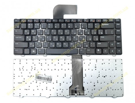 Клавіатура для DELL Vostro 3550, 3560, 3350 XPS L502, Inspiron 14R 5520, N4110, M4110, N5040, N5050, M5050 (RU Black з рамкою). Оригінал