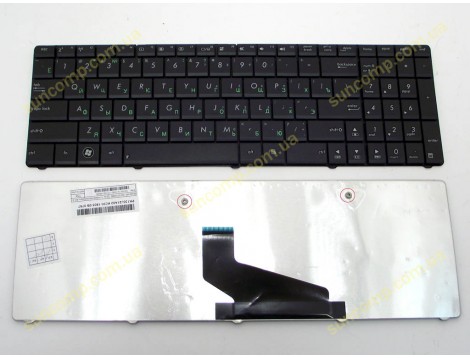 Клавіатура для ASUS K53, X53, K53B, K53U, K53T, K53TA, X53U, X53B, K73T (RU Black)