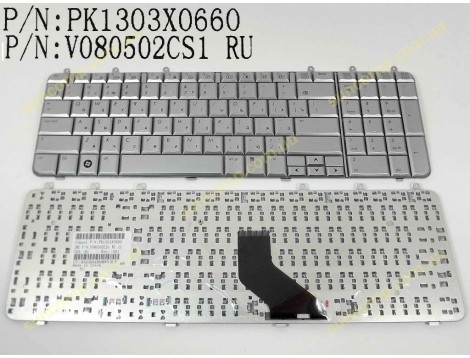 Клавіатура для HP DV7-1000, DV7-1100, DV7-1190er, DV7-1190er, DV7t-1200 (RU Silver) Оригінал