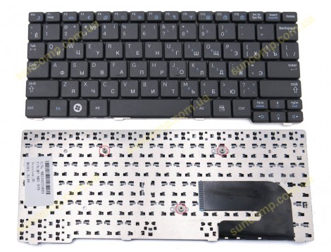 Клавіатура для Samsung N148, N150, N100, N128, N145, N143, NB30, NB20, N138 (RU Black)