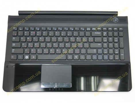 Клавіатура для Samsung RC510, RC520, BA75-03029C (RU Black в комплекті з верхньою кришкою, динаміками і тачпадом). Оригінал