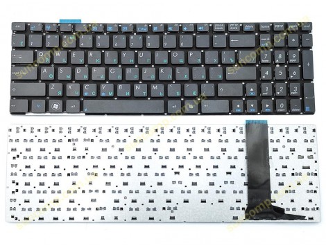Клавіатура для ASUS N56, N56DP, N56V, N56VM, N56VJ, N56VZ G550, Q550 ( RU Black, без рамки )