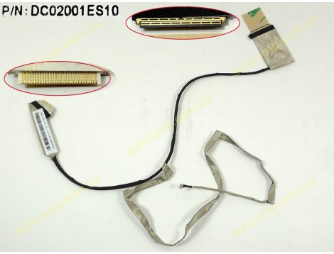 Шлейф матриці для LENOVO G580, G585 (DC02001ES10). Для дискретної відеокарти.