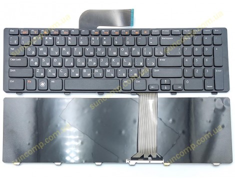 Клавіатура для DELL Inspiron 17R, N7110, 5720, 7720, Vostro 3750, XPS L702X (RU Black з рамкою) OEM