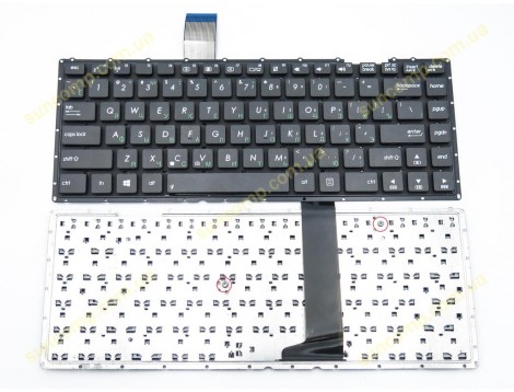 Клавіатура для ASUS X401, X401A, X401U, X401E, F401, X450C, X401EI, X401EB, S401A, S401U, R402A, R402U (RU Black без рамки)