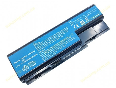 Батарея AS07B31 для ACER Aspire 5920, 5921, 5520, 5220, 5310, 5315, 5320, 5710, 5720, 5910, 6920, 6530, 6930G, 6935G, 7520 (11.1V 5200mah 58Wh)