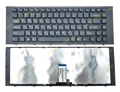 Клавіатура для SONY VPC-EG Series (RU Black, чорна рамка). (Sf0sw 9Z.N7asw.00R 148969761). Оригінал