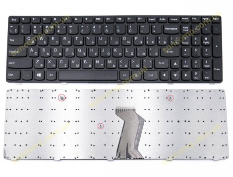 Клавіатура для LENOVO IdeaPad G500, G505, G510, G700, G710 (RU Black)