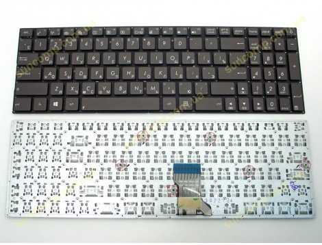 Клавіатура для ASUS UX52, UX52A, UX52V, UX52VS UX501 UX501JW (RU Brown без рамки). Оригінал