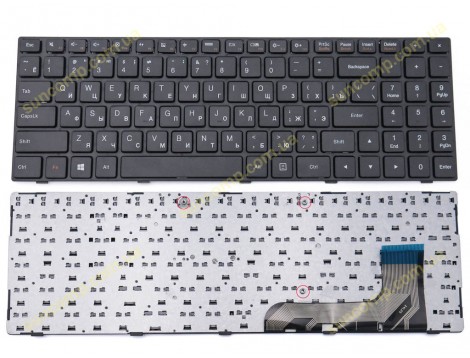 Клавіатура для LENOVO IdeaPad 100-15IBY, 100-15IB, B50-10 (RU Black)