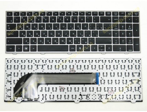 Клавіатура для HP Probook 4540S, 4545S (RU Black Сіра рамка)