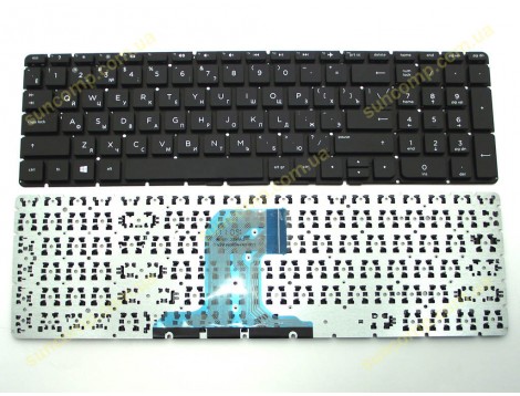 Клавіатура для HP Pavilion 15-AC, 15-AF, 15-AY; ProBook 250 G4, 255 G4, 250 G5, 255 G5, 256 G5 (RU Black Без Рамки)