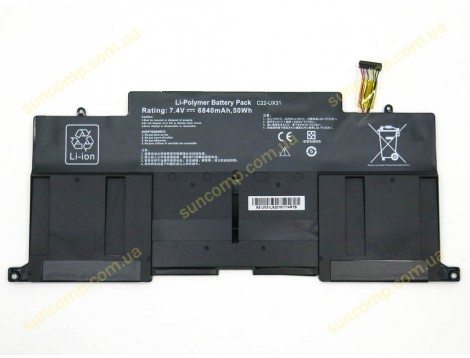 Батарея C21-UX31 для ASUS UX31, UX31A, UX31E (7.4V 6840mAh 50Wh)