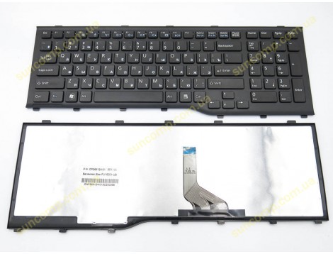 Клавіатура для Fujitsu Lifebook AH532, A532, N532, NH532 (RU Black with Frame)
