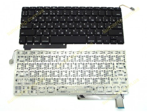 Клавіатура для APPLE A1286 Macbook Pro (RU, Small Enter з підсвіткою)
