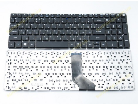 Клавіатура для ACER Aspire E5-522, E5-573, E5-573T, E5-573G, E5-575, E5-532G, E5-722, E5-772, V3-574G, A315, A515, A715, ES1-523 (RU Black без рамки)