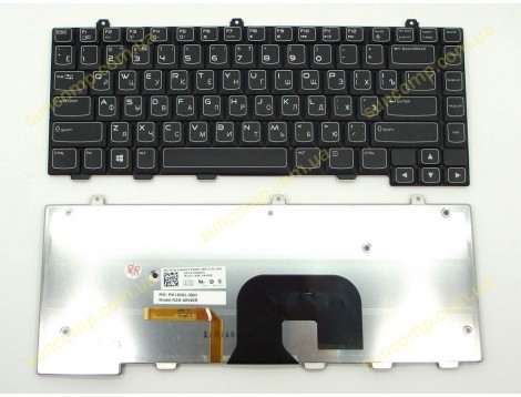 Клавіатура для DELL Alienware M14x R2 (RU Black з підсвіткою). Оригінал
