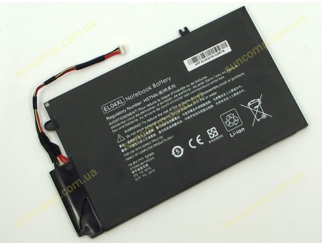 Батарея EL04XL для HP ENVY TouchSmart 4-1000, 4-1100, 4-1200, SLEEKBOOK: 4T-1000 series (HSTNN-IB3, EL04) (14.8V 3400mAh 52Wh)