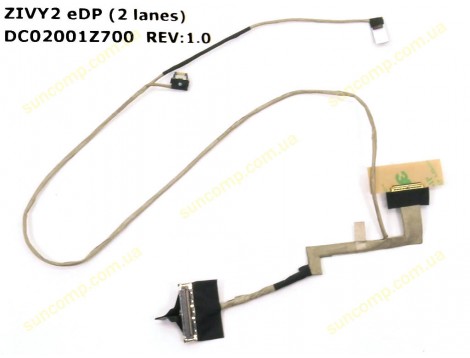 Шлейф матриці для LENOVO Y50-70 (DC02001Z700) FHD 1920*1080 eDp 30pin Touch, З тачскріном