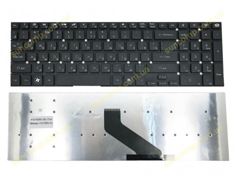 Клавіатура для Packard Bell EasyNote LS11, TS11, LV11, LK11, Gateway NV55, Acer 5830 (RU Black без рамки)