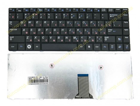 Клавіатура для Samsung NP R418, R428, R420, R423, R425, R429, R430, R440, R467, R468, R470, R480, R492, RV408, RV410 (RU black) OEM