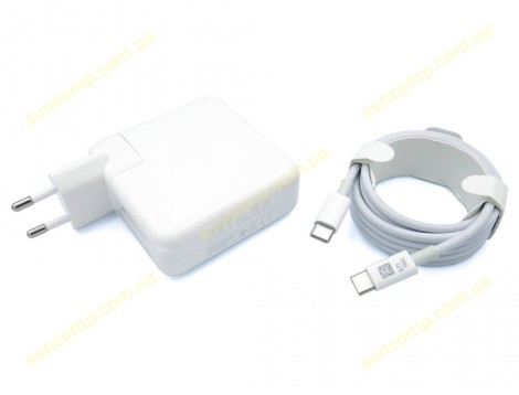 Блок живлення для APPLE 61W A1718 (MNF72LL/A) + Type-C (USB-C) кабель 2m ORIGINAL