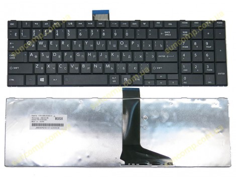 Клавіатура для Toshiba Satellite C850, C855, C870, C875, L850, L850D, L855, L870, L875, S855 ( RU Black, C850 Версія)
