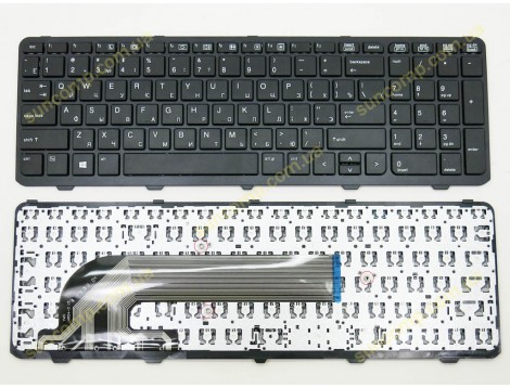 Клавіатура для HP ProBook 450 G0, 450 G1, 450 G2, 455 G0, 455 G1, 455 G2, 470 G0, 470 G1, 470 G2 (RU Black з рамкою)