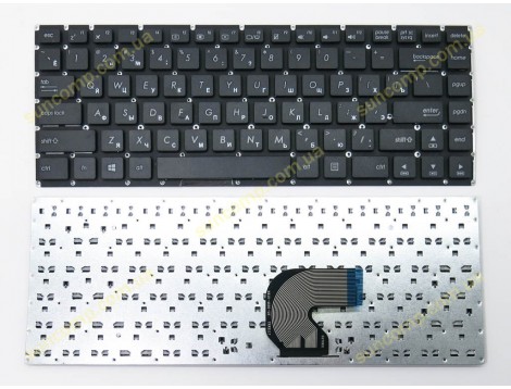 Клавіатура для ASUS VivoBook E403, E403N, E403NA, E403S, E403SA (RU Black без рамки). Оригінал
