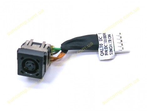 Роз'єм живлення ноутбука Dell Latitude 6430U, E6430U, 28HV9, DC30100LT00 (7.4*5.0 Central pin) З кабелем!