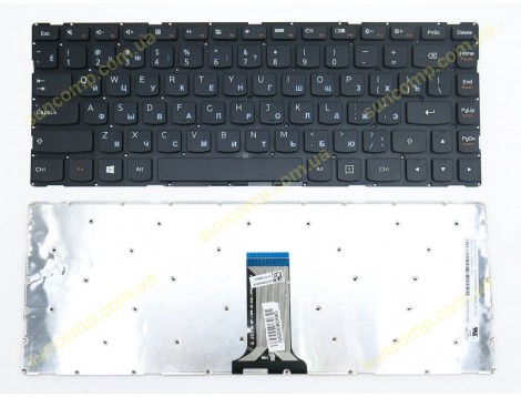 Клавіатура для LENOVO IdeaPad S41-70, S41-35, S41-75, U41-70 (RU Black, без рамки) Оригінал