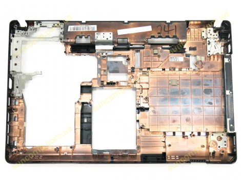 Корпус для ноутбука Lenovo ThinkPad E530, E535, E530C (Нижня кришка (корито) + Кріплення петель AM0NV000700). (04W4110 04W4111 AP0NV000L00)