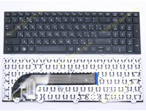 Клавіатура для HP Probook 4540S, 4545S (RU Black, чорна рамка) OEM
