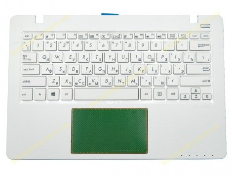 Клавіатура для ASUS F200, R202, X200 X200MA (RU White з кришкою). Оригінал