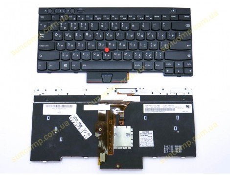 Клавіатура для Lenovo ThinkPad T430, T430i, T430s, T530, T530i, X230, X230i, X230s, W530, L530 (RU BLACK з підсвіткою). Оригінал