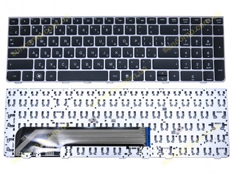 Клавіатура для HP Probook 4530S, 4535S, 4730S, 4735S (RU Black з рамкою Silver)