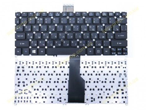 Клавіатура для ACER Aspire S3, S3-331, S3-391, S5, ONE 756, 725, v5-121, V5-123, V5-131, V5-171 TravelMate B1 (RU Black) OEM