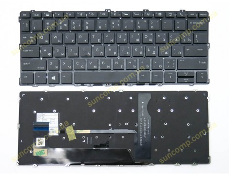Клавіатура для HP EliteBook X360 1030 G2 1030 G3 1030 G4 (RU Black з підсвіткою)