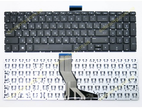 Клавіатура для HP Pavilion 15T, 15Z, 15-BR, 15-BS, 15-BU, 15-BW, 17G-BR, 250, 255, 256 G6 (RU Black Без Рамки) OEM