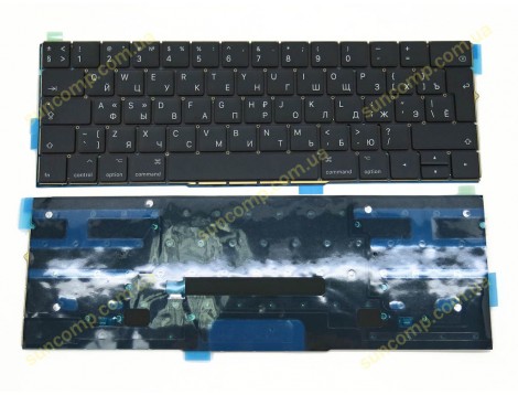 Клавіатура для APPLE A1706, A1707 Macbook Pro (2016, 2017) (RU, Big Enter з підсвіткою)