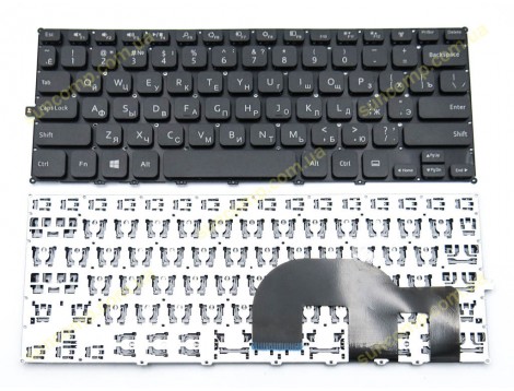 Клавіатура для DELL Inspiron 11 3000, 3137, 3135, 3138, 11-3137, 11-3138, 11-3135 RU (RU Black без рамки)