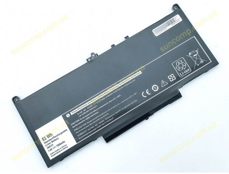 Батарея J60J5 для Dell Latitude E7270, E7470 (J60J5 R1V85 MC34Y 242WD) (7.4V 7200mAh 53Wh)
