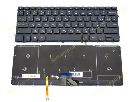 Клавіатура для DELL XPS 15 9530, PRECISION M3800 (RU Black з підсвіткою) Оригінал
