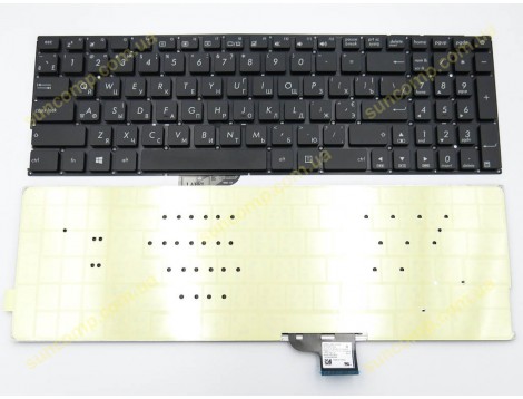 Клавіатура для ASUS UX510, UX510UW, UX510UWK, UX510U, UX510UX, UX510UXK UX510UR V510U V510UX (RU Black без рамки)