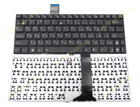 Клавіатура для ASUS X102BA, X102, X102B (RU Black без рамки)